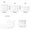 Plastic wax container ronde 10g 15g 20g pp make-up containers doos heldere make-up cosmetische beauty case kan dabber potten 10ml 15ml 20ml