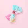 6 kleuren Baby Bows Barrettes Tie Dye Velvet Bowknot Meisjes Haarclips Herfst Winter Haaraccessoires Hoofdband by1261