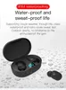 E6S TWS Bluetooth Earphones Smart Digital Display Bluetooth Headset HiFi headset stereo i örat Vattentät sport hörlurar