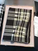 Textil Trendy Brand Cashmere Scarf Classic Design Män och Kvinnor Sjal Scarves Plaid Printed Scarf Vacker gåva L 70 tum