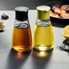 Küchengeräte, tropffreier Glas-Sojasaucen-Spender, Topf, Kochutensilien, kontrollierbare, auslaufsichere Olivenöl-Essig-Menage-Flasche CCB14327