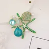 Fashion Classic Sea Star Coral Starfish Spille Donna Pearl Animal Ocean Series Party Office Spilla Pin Gioielli Regali