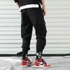 ストリートウェアの男性服ファッションカーゴパンツメンアンクルブラックジョガーパンツカジュアルビームフットスウェットパンツアジアサイズM-3XL 201128