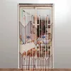 90x175cm 27Line Wooden Beads Curtain Fly Screen Handmade String Curtain Divider Sheer Curtains Window Porch Bedroom Shops Decor Y200421