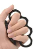 Yeni Arival Siyah Alaşım Knuckles Duster Tokalı Erkek ve Kadın Kendini Savunma Dört Parmak Yumrukları555232B