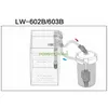 SUNSUN Transparent LW602BLW603B Rium Prefilter Mini Filtowa luf