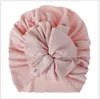 18 Colors New Baby Hats Toddler Knitted Cotton Caps Infant Flower Hat Newborn Hats 10pcs/lot