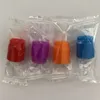 810 Pontas de gotejamento descartáveis de borracha de silicone Bocal colorido testador de tampas de teste de silicone com pacote individual para TFV12 TFV8 bebê grande