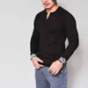 Marque Coton Hommes T-Shirt Col En V Design De Mode Slim Fit Soild Casual T-Shirts Homme Tops Tees À Manches Courtes Fitness T Shirt Hommes G1222