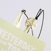 wholesale Cute Kawaii Gold Metal Bookmark Vintage Key Feather Angel Bookmarks Paper Clip For Book Korean Statio jllhkb
