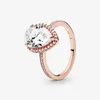 Klaster pierścienie Rose Gold Series Pierścień Pan Styl Creative Crown Retro Temperament Pełna Diamond Spersonalizowane Walentynki 925 Fine Jeweler