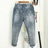 Yaz Kadınlar için Yırtık Erkek Jeans Moda Gevşek Vintage Yüksek Bel Kot Artı Boyutu Kot Pantalones Mujer Vaqueros LJ201012