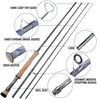 Rods Sougayilang 2.7M Fly Fishing Rod 4 Section EVA / Metal Handle Carbon Fiber for Lake River Tackles 220110