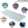 0.1m Thickness inflatable Gymnastics Floor Trampoline Tumbling Mat Airtrack Gym Lawn Mat for Training/Yoga/Water