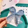 Novo Coreano Doce Menina Princesa Simples Pequeno Pequeno Polka Dot Fio Bow Duckbill Clip Fashion Children Fashionpins Hair Acessórios