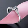 Bague Ringe Sterling Silber 925 Schmuck Ringe für Frauen Neun Herzen und eine Blume Einfache moderne Mode Hochzeit Verlobung Y200321