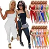 Kadınlar için Tulumlar 2021 Seksi Kulüp Kıyafetleri Clubwear Moda Tek Omuz Bodycon Toplu Ürünler Toptan Sürü K6406