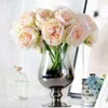 Sztuczne jedwabne Fałszywe kwiaty Pionit Wedding Bukiet Pequal Peony Decor Piękny Fałszywy kwiat sklep wewnętrzny Wystrój domu Floral2563552842