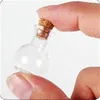 Небольшие мини-стеклянные барабаны бутылки прозрачные прозрачные DIY Желающие бутылка плавающие парфюмерные упаковки Портативный Новое Прибытие Сумка из 10 7CR M2
