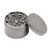 Moedor de ervas 45mm 4 camadas moedores de metal para fumar superfície plana de liga de zinco Herbal9363719