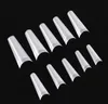 natural Women 500pcs/pack Artificial Nail Tip Natural/Clear Color French False Acrylic Nail Art Tips Gel UV Manicure Design Set DIY Tool