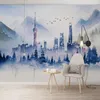 Modern 3D Wallpaper Simple Abstract Ink Building Art Personality Living Room Bedroom Background Wall Papers Papel De Parede 3 D