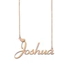 Joshua naam kettingen hanger op maat gepersonaliseerd voor vrouwen meisjes kinderen beste vrienden moeders geschenken 18k vergulde roestvrijstalen sieraden