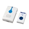 Weiße LED-Türklingel-drahtlose Türklingel-Akku betrieben 32 Tune-Songs Fernbedienung 100m Range Wireless Home Security-Türklagen