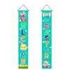Valentine Day Easter St Patrick Party Door Banner Polyster Happy Easter Porch Sign Couplet Home Decoration GWB13510