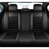 Vattent￤t syntetiskt l￤derbils￤te Cover Cushion Front and Back Universal Fit f￶r det mesta av sedan SUV Truck Hatchback Full Set Coffee