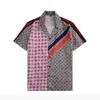 Luksusowe męskie koszule męskie Mężczyźni Wysokiej Jakości Summer Feather Bronzing Print Shirt Streetwear Top Oddychający Krótki Rękaw