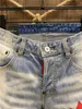 2021 Nya mode Men039S Nya produkter Rippade broderade denim Shorts Summer Fashion Jeans Youth Hip Hop Pants Size8056288
