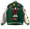 Manteau de veste de baseball de créateur pour hommes, veste d'hiver brodée Asaprocky Stadium Jamesjames Choisissez votre sauveur