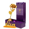 Foil Artificial Rose Flower with Display Stand Best Gift for Valentine's Day Mother's Day Wedding Decoration JK2101XB