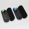 Tytan Suche Zioła Dabber Narzędzia DAB Zestaw narzędzi z silikonowym Wax DAB Contener Zipper Case Rainbow 5 Style DAB narzędzie