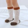 Meias para bebês de inverno tricotaram meias quentes grossas Anti-joelhão, menino, aquecedores de pernas casuais para 0-8t crianças 202202223 H1