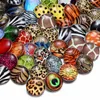New 50Pcs/lot 18mm Glass Snap Button Mixed Style DIY For Snap Bracelet Bangles Button Snap Jewelry Wholesale