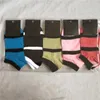 US Stock Pink Black Socks Love Kostki Skarpetki Multicolors Cheerleaderki Sportowe Krótkie Skarpety Kobiety Bawełniane Skarpety Sportowe Różowy Football Sneaker FY7268