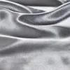 Juego de ropa de cama de lujo Funda nórdica de seda satinada Funda de almohada Sábana de cama Conjuntos de ropa de cama Twin Single Queen King Size Bed Set 201120