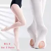 Stage Wear Kids Girls Ballet Panty Soft Transition Dance Pantyhose Vrouwen Naadloze kousen met gat 60D 3 paren1