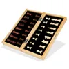 Grande tabuleiro de xadrez magnético dobrável de madeira conjunto com tabuleiros de jogo de feltro interior para armazenamento adulto crianças iniciantes 2039104