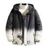 Piumino da uomo Parka Giacca invernale in cotone Indossare addensare Coreano Snow Mountain Stampato Gioventù Casual imbottito in cotone Caldo Uomo Phin22