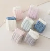 Chaussettes tressées torsadées mignonnes pour femmes, chaussettes moelleuses en velours de corail, polaire, hiver chaud, pour la maison, sol intérieur, serviette éponge pour filles