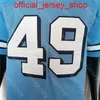 NCAAカレッジノースカロライナサッカージャージーJulius PeppersブルーサイズS-3XLすべてステッチ刺繍