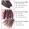 22Quot Boîte de déesse tresses Crochet Coiffes avec extrémité bouclée Bohemian Bodeding Extensions de cheveux 12 Strandspcs ombre tressage Hair4237502