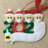 Christmas ornament DIY Pozdrowienia Kwarantanna Ozdoby świąteczne 2020 Party Pandemic Społeczny Dystansowanie Choinki Wisiorek Akcesoria