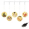 Xmas Pendant LED Light String 1.6 * 0.65m Merry Christmas Tree Window Hanging Lighted Hanger Gordijn Lights String