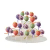 3 Tiers Lollipop Cake Stand Decoración de la boda Donut Wall Lolly Display Stand Holder Baby Shower Fiesta de cumpleaños Postre Suministros 201023