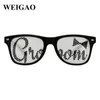 WhiteBlack And WEIGAO Bride 1pcs Groom Glasses Wedding Bridal Shower Bachelorette Hen Night Party Decoration Supplies2010047