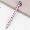 Crystal Element Roller Ball Pen Big Diamond Ballpoint Pens Gem Wedding Office Supplies Gift 11 Colors RRE12292